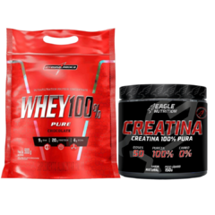 Combo06- Whey 100% Refil Max Titanium + Creatina 150g Eagle na internet