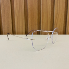 Armação de óculos titanio flutuante linhas 4855 - Óculos Gama-Armação de Óculos