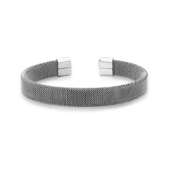 Pulseira Bracelete Malha de Aço