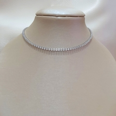 Colar Choker Riviera Ródio Branco - comprar online