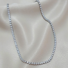 Colar Choker Riviera Ródio Branco na internet