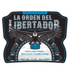 Whisky La Orden del Libertador Single Grain Belgian Dark Cask 51% - 700 ml - comprar online