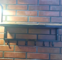 Perchero De Pared Estilo Industrial - La Fragua Pilar