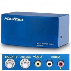 Modulador Audio e Video para RF Mini Bivolt AQUARIO