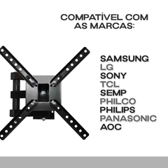 Suporte Tri Articulado para TV 10"- 55'' Brasforma Sbrp 1040 na internet