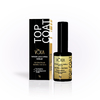 Top Coat Vòlia 9g Gold Glitter Selante Encapsulada Auto Brilho Sem Goma Finalizador Alongamento Unha Nail Dourado