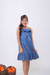 Vestido Denim bordado - comprar online