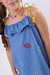 Vestido Denim bordado - loja online