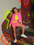 Conjunto pink neon na internet