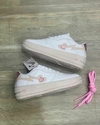 Nike Air Force branco/ detalhes rosa