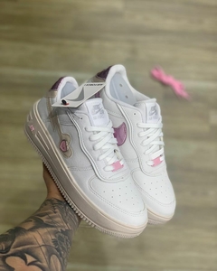 Nike Air Force branco/ detalhes rosa - comprar online