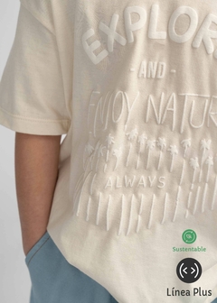 CO001/CO001G- Remera con estampa de algodón sustentable - comprar online