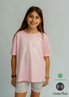 CO001/CO001G- Remera con estampa de algodón sustentable en internet