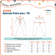 CV120 - Babucha Pekín plus +10 - comprar online