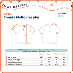 DV116/DV116G - Chomba Melbourne plus - Naranja Mandarina Mayorista