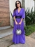 Vestido linho babados Brunah roxo - comprar online