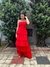 Vestido Anna linho cor tomate - comprar online