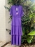 Vestido linho babados Brunah roxo - Jabô