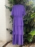 Vestido linho babados Brunah roxo - loja online