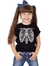 Camiseta Infantil Caveira Esqueleto - comprar online