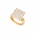 Anel Diamantes Ouro 18K/750 AN37-40