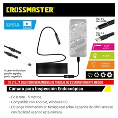 CROSSMASTER CÁMARA PARA INSPECCIÓN ENDOSCÓPICA DE 8MM 5 METROS (9980464) - comprar online