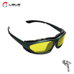 902782 - ANTEOJOS DE SEGURIDAD LIBUS DUAL RB ESPEJADO AMARILLO