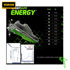 ZAPATILLA SEGURIDAD VORAN ENERGY 420G SPORT SAFE - HA SOLDADORAS