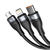 Cable 3 En 1 Usb C iPhone Tipo C Micro 1.2 Mts 100w Rapida - comprar online