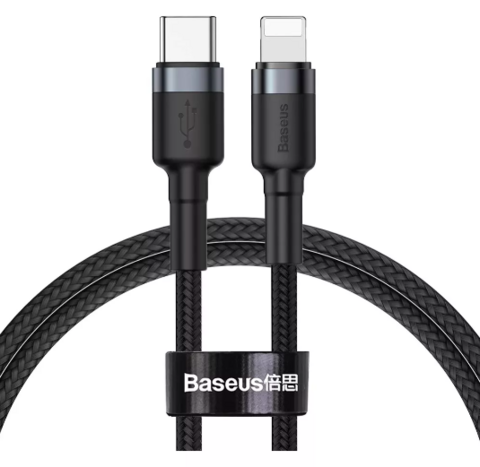 Cable Usb-c A Lightning P/ iPhone 14 13 12 11 20w 1mt Baseus