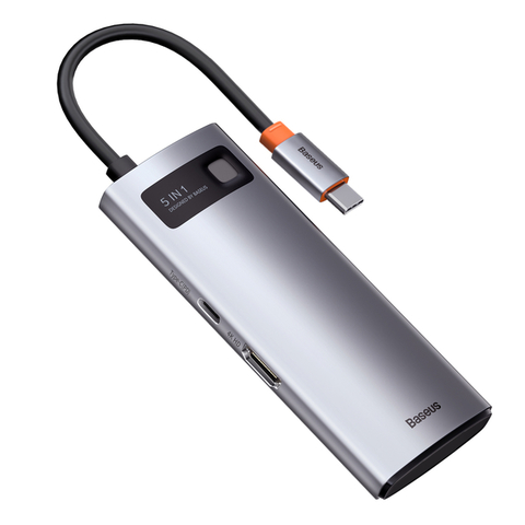 Hub Multiplicador 5/1 Usb-c 3 X Usb-a Hdmi 4k 60hz Zapatilla