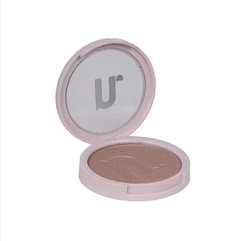 Iluminador compacto instant glow champagne cor 2 - Nina Makeup - comprar online