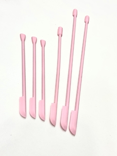 Espátula de silicone rosa