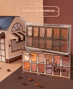 Paleta de sombras coffee shop chocolate quente - City Girls - comprar online
