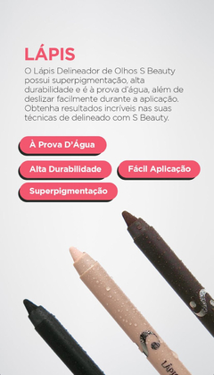 Lápis delineador para os olhos à prova d’água - Suelen Beauty - loja online