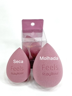 Esponja de Maquiagem Soft Blender FEELS - Ruby Rose - Store Samara Lima Make Up