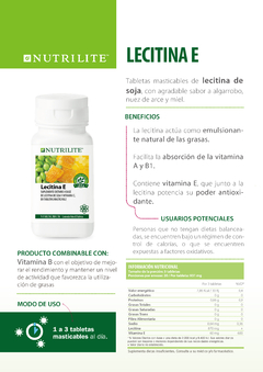 Lecitina E antioxidante de origen natural - comprar online