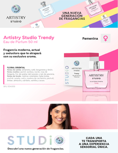 Artistry Studio Trendy Eau de Parfum - Fem/FRAGANCIA MODERNA, ACTUAL Y SEDUCTORA QUE TE ATRAPARÁ CON SU EXCLUSIVO AROMA A FLORAL ORIENTAL. - Tienda ArMary's