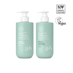 G&H Gel de baño Exfoliante Refrescante y Locion Corporal Refrescante
