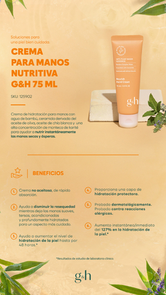Crema para manos nutritiva G&H NOURISH HAND CREAM X2 - comprar online