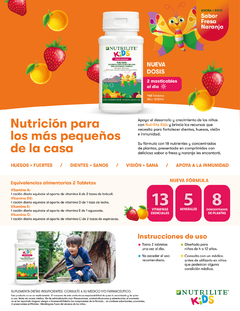 Nutrilite Kids (Kids Double X) - Delicioso sabor Fresa - Naranja - comprar online