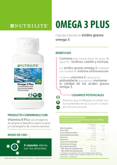 Omega 3 Plus 90 Cápsulas - tu bienestar desde lo más puro del océano - comprar online