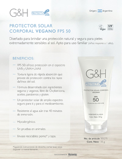 Protector Solar Corporal Vegetal FPS 50 - PROTECCIÓN NATURAL Y SEGURA - comprar online