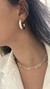 Choker elo oval prateado - loja online