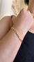 Pulseira de elo zoe feminina banho de ouro 18k - comprar online