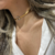 Choker aro com corrente banho de ouro - comprar online