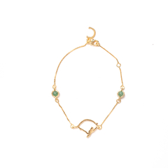 Pulseira - Essência Gaúcha - quartzo verde - comprar online