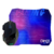 Set Mouse Óptico 3600 Dpi Iluminado + Mouse Pad Dinax Gaming