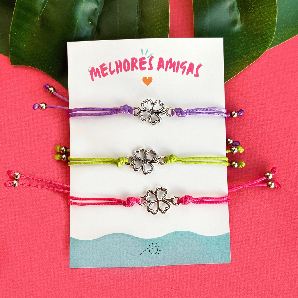 Trio Pulseiras Melhores Amigas - Comprar em Wave biju