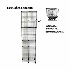 Estante Aramada Com 14 Nichos de 30X40cm - comprar online